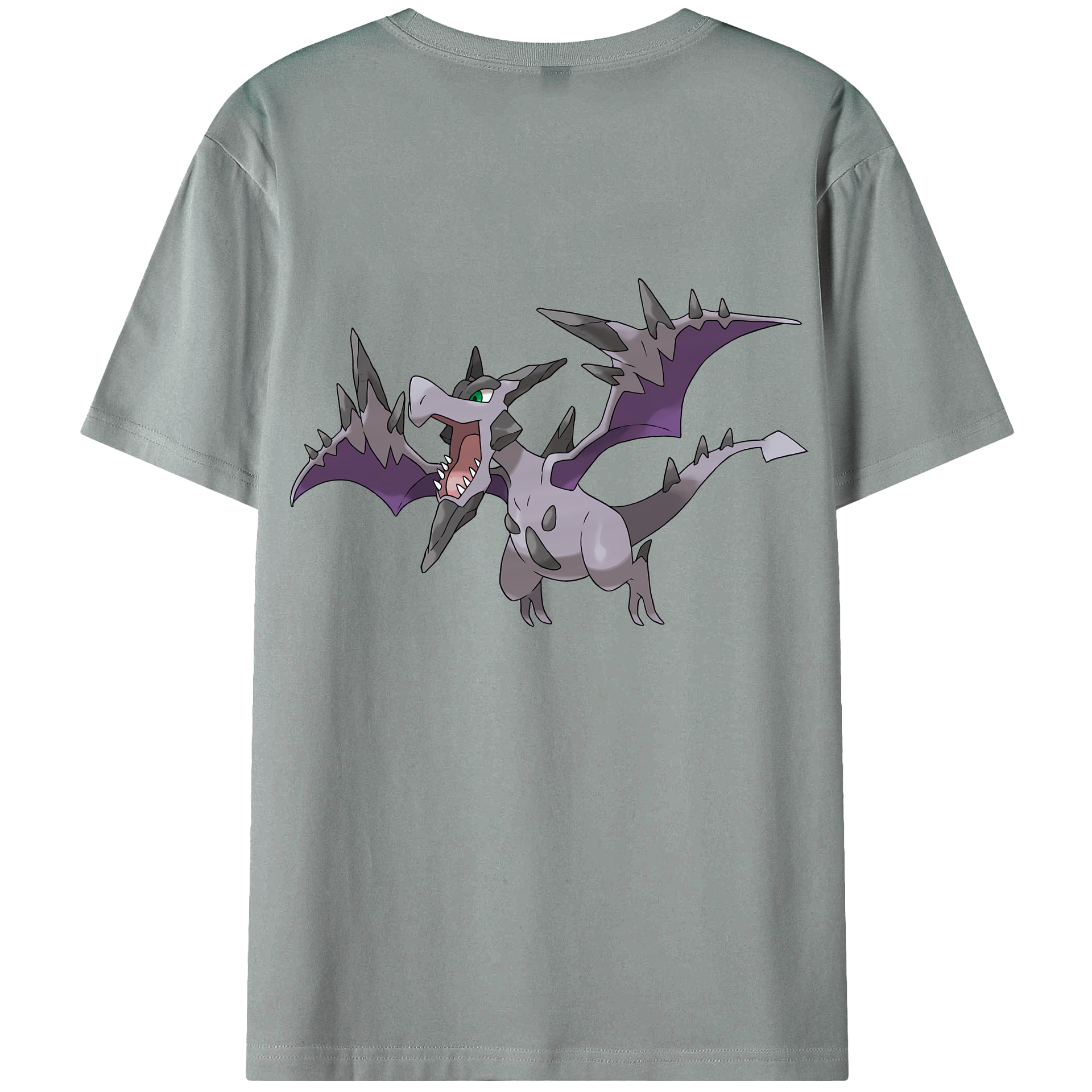 （画像用） ポケットモンスター Pokémon 綿100％ メンズ半袖Tシャツ（バックプリント） 通気性